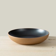 도리 블랙 오목접시 (중)