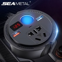 인버트 24v 인버터 차량용 12v 자동차 DC 12V AC 110V/220V 빠른 충전 QC3.0 20W PD 충전기 전원 어댑터 자동 변환기 Inversor EU 미국 플러그, DC 12V to AC 110V, CHINA