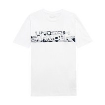 언더아머 UA 카모 체스트 반팔티 화이트 남자 스포츠 티셔츠 1370519-100