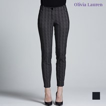 올리비아로렌 체크프린드 배색 포인트팬츠 VOPDLTF7431