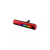 차량용 무드등 자동차 RGB 음악 자동 음성 활성 LED 조명 스트립 디퓨저 환기 클립 공, Red+2 Pack