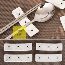 JEI416720[도매포유]체크하트 수저받침4P