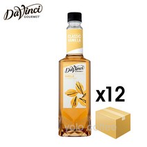 다빈치 바닐라 시럽, 750ml, 12개