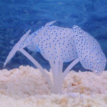 이끼키우기 1Pcs 실리콘 빛나는 인공 물고기 탱크 수족관 산호 식물 장식 수 중 애완 동물 수생 용품 드롭 선박129352, M, B-Blue