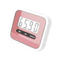 주방 타이머 LCD 디스플레이 카운트 다운 알람 요리 베이킹 디지털 타이밍 경고 0 ~ 99 분 59 초, 05 분홍색