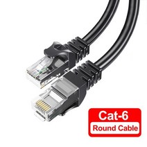 이더넷 케이블 Cat6 Lan 10m UTP Cat 6 RJ 45 분배기 네트워크 RJ45 노트북 라우터용 트위스트 페어 패치 코드, Round Cable