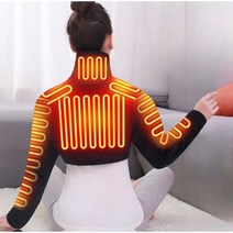 팔찜질기 마사지 전기 어깨 팔 찜질팩 온열마사지 패드 오십견 찜질기, L, 남성용 그레이