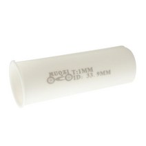 시트 포스트 어댑터 심 33.9mm ~ 35.9mm 감소 슬리브 슬리브 스페이서 부품 산악 자전거 mtb 접이식 자전거 bmx 용, 100mm 길이, 플라스틱, 하얀색
