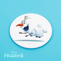 겨울왕국2 원형 버튼 거울-넘어지는 올라프지갑 아동지갑 어린이지갑 키즈지갑 캐릭터지갑 목걸이지갑 아동목걸이지갑 캐릭터목걸이지갑 카드지갑 아동카드지갑, 본상품