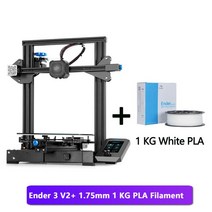 3D 프린터 Creality Ender-3 V2 / Neo FDM 3D 프린터 스마트 필라멘트 센서 자체 조립 키트 CR 터치 자동, 03 V2 add White PLA