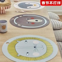 덴마크 OYOY 어린이 실리콘 식스팩 방수 미끄럼방지 열차단 캐릭터 푸드급 아기 테이블매트, 06 코끼리