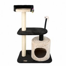 숨집 높은타워 냥이정글짐(블랙+베이지) 고양이구름다리