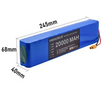 헬퍼솔 전기 자전거 배터리 48v 20Ah 18650 리튬 이온 팩 13S2P 변환 키트 Bafang 1000w 및 54.6V XT60 E-bik 18650.00