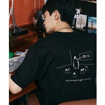 가까이 유니언즈 GAKKAI UNIONS 스피치 반팔 티셔츠 블랙