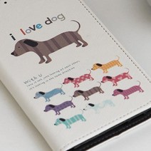 [바보사랑] 갤럭시 그랜드 2 G710 다이어리형 가죽 지갑케이스 아이러브독, 상세 설명 참조