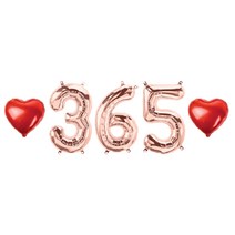 365일 하트 풍선 세트, 01.로즈골드 365