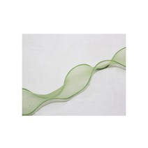 코리아꽃자재 모노실루엣리본4cm(5yd), 카키