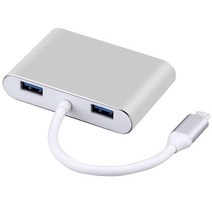 5 인 1 USB C 허브 도킹 스테이션 HDMI 호환 USB 30 허브 어댑터 도크 HP DELL XPS 서피스 레노버 싱크패드, 01 Silver