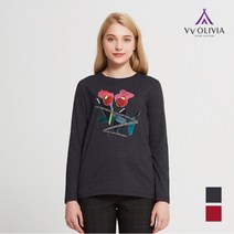 올리비아로렌 플라워 프린트 티셔츠 VVCALVF8321