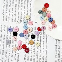 파스텔 미니단추 원형6mm 인형단추 인형옷만들기, 15딥살구