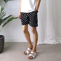 후앙스 땡땡이 남자 아이스 밴드 반바지 INTP-7524