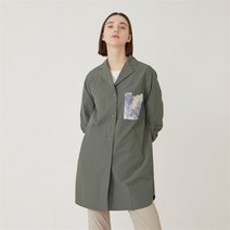 [올리비아로렌(아울렛)] 올리비아로렌 홈플러스몰03 셔츠형자켓 포켓 프린트 셔츠형 롱자켓