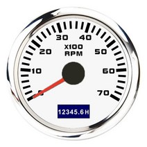 센서 시간 방수 시간 해양 자동차 보트 요트 용 빨간색, 흰색 7K RPM
