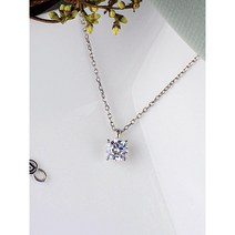 1캐럿 다이아 목걸이 4프롱 GIA 랩 그로운 클래식 결혼 기념일 프로포즈 선물 여자