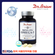 닥터브라이언 미니 rTG 오메가3 130캡슐, 1병(4개월분)