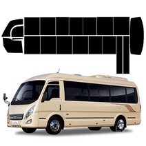 로톰 GM대우 버스 레스타 측후면 썬팅필름, RTF-4S 15 (중간), 한국GM