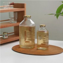 델 레트로 쥬스병 2size(뚜껑포함) / 보리차병 물병 오렌지주스병, 500ml * 4개입