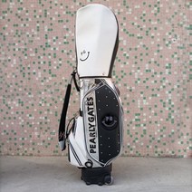 PEARLY GATES 골프백 파리게이츠 스탠다드 바퀴 골프가방, 블랙