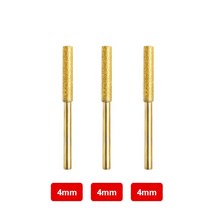 디버링툴 다이아몬드 코팅 연삭 헤드 전기 톱 숫돌 파일 체인 도구, 06 Gold 3PCS 4mm
