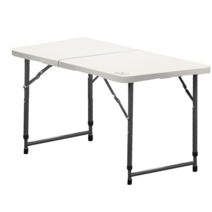 [육각화로테이블] 파인플레이스 접이식 야외 캠핑테이블 행사용 피크닉 높이조절 폴딩테이블, 화이트
