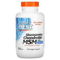 닥터스 베스트 OptiMSM 함유 글루코사민 콘드로이틴 MSM 베지 캡슐, 360정, 1개