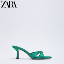 ZARA 자라 새틴 샌들 뮬힐