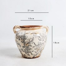 도자기화분 빈티지 레트로 엔틱 고급 럭셔리 흔하지않은 원예 북유럽 분갈이 인테리어 플랜, c, 1개