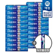 [칫솔 1입 증정] 2080 스마트케어 치약 190g x20개
