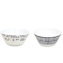 한국도자기 레트로 국대접1p, 도트, 1개