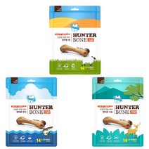 자연애 오래씹는 덴탈껌 헌터본 사슴 연어 양 16P (5P 증정), 헌터본 연어 5P, 헌터본 양 16P