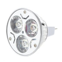 MR16 GU5.3 12V 쿨 화이트 전구 3x1W, MR16/GU5.3/3W, 차가운 백색