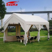 바람막이천막 텐트 옥상 쉘터 테라스 방수, 2x2m 4면천