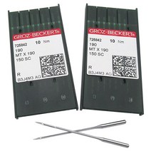GROZ-BECKERT CKPSMS 투명 플라스틱 상자 - 20피스 Groz-Beckert MTX190 바늘 PFAFF 145 190 545 595 1245 1545 Groz-Be, 20PCS Groz-Beckert-MTX190 14/9