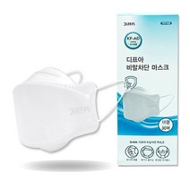 국내산 디프아 KF AD 식약처 비밀차단 3D 입체형 마스크 60매 (3매씩 낱개포장)