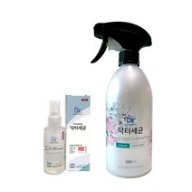 [한정수량] 닥터세균 500ml+휴대용60ml - 무알콜 살균 바이러스 세균 제거제, [ 닥터세균 500ml + 60ml ], 로즈(500)+아카시아(60)