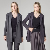 [로코엘라] 드웰 스판 원버튼 싱글 여성 자켓