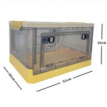 강아지산소방 수의학 접이식 분무 상자 분무 상자 산소 흡수 상자 통기성 투명 개 고양이 애완 동물 용품, 노란색 매체