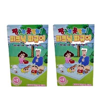 짱구는 못말려 피크닉 피규어 10g, 복숭아향, 2개