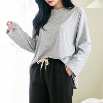 [오버나인] 여자 오버핏 헤리 롱 긴팔티 빅사이즈