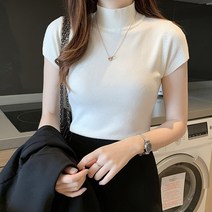 시즌 반폴라 니트티 티셔츠